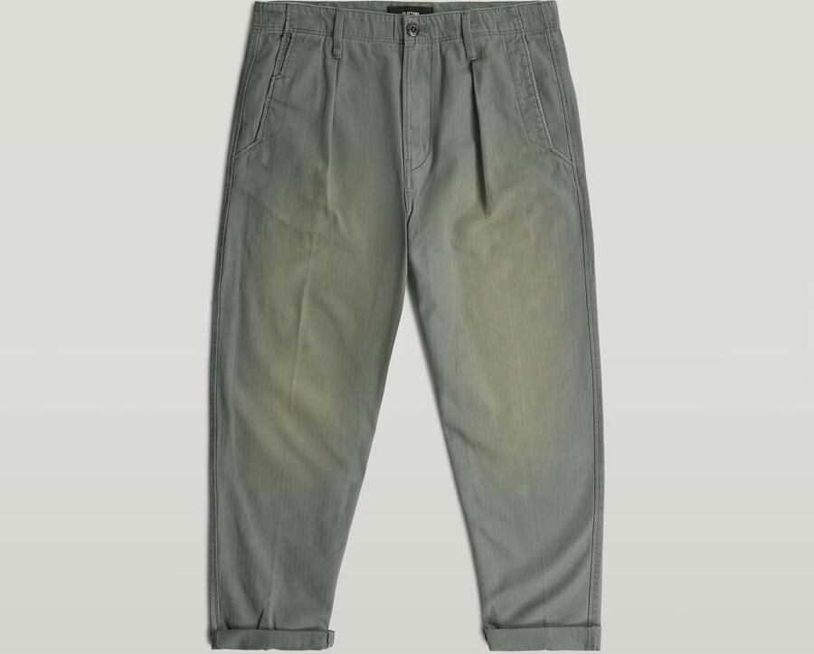 G-Star RAW Pleated Chino Relaxed Tapered Jeans Groen Heren - Foto 4