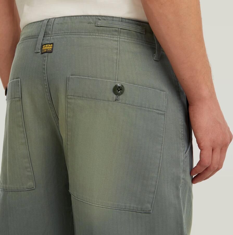 G-Star RAW Pleated Chino Relaxed Tapered Jeans Groen Heren - Foto 3