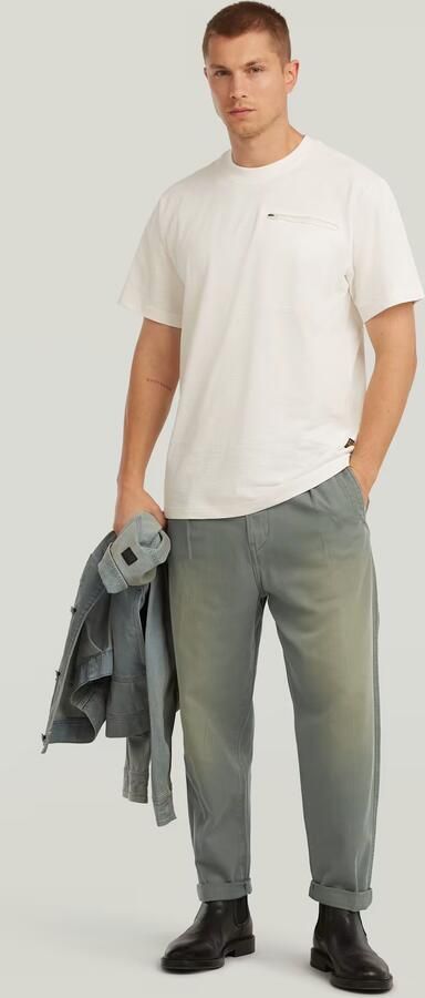 G-Star RAW Pleated Chino Relaxed Tapered Jeans Groen Heren - Foto 7