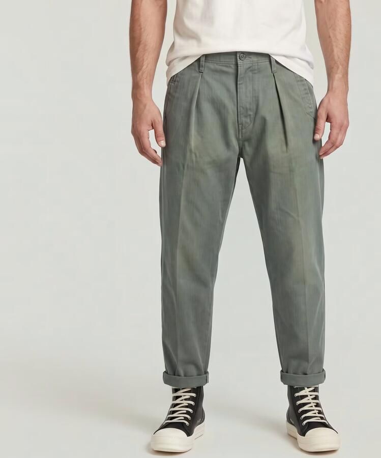 G-Star Raw Broek D24543-E514 PLEATED CHINO-J110 SUN FADED ORPHUS - Foto 6