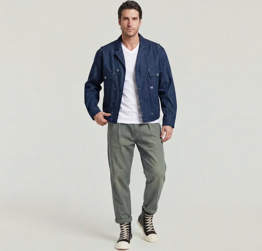 G-Star Raw Broek D24543-E514 PLEATED CHINO-J110 SUN FADED ORPHUS - Foto 5