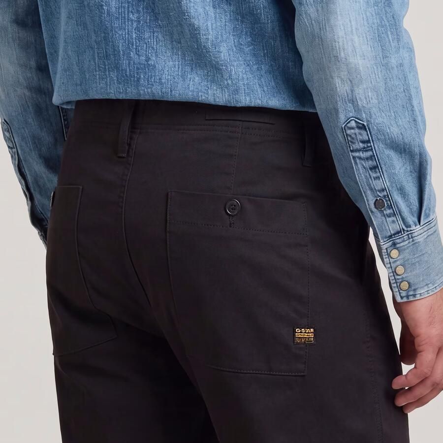 G-Star RAW Pleated Chino Relaxed Tapered Jeans Zwart Heren - Foto 4