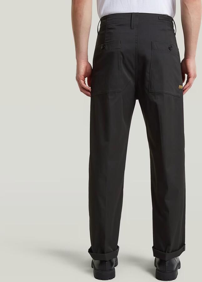 G-Star RAW Pleated Chino Relaxed Zwart Heren