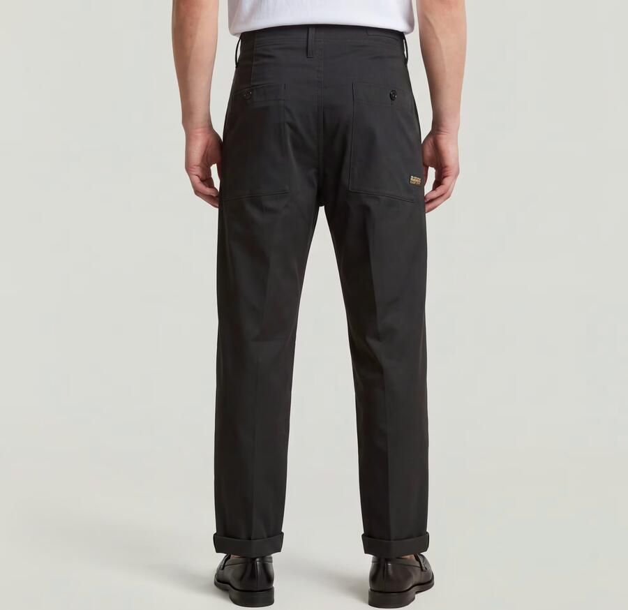 G-Star RAW Pleated Chino Relaxed Zwart Heren - Foto 5