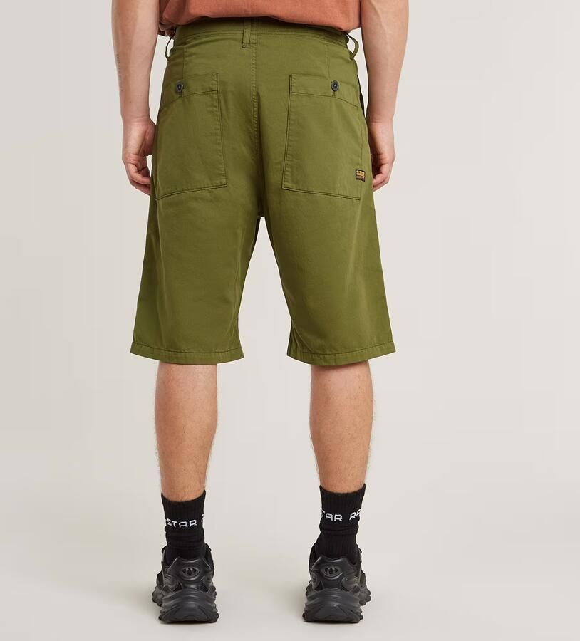 G-Star RAW Pleated Chino Short Groen Heren - Foto 5