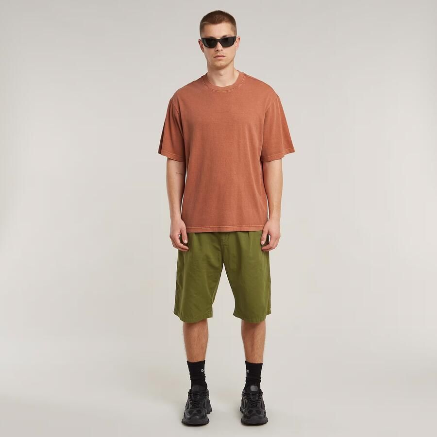 G-Star RAW Pleated Chino Short Groen Heren