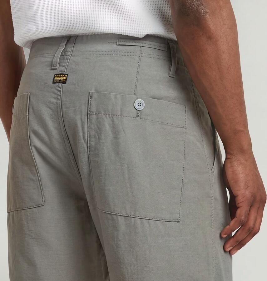 G-Star RAW Pleated Chino Short Groen Heren - Foto 4