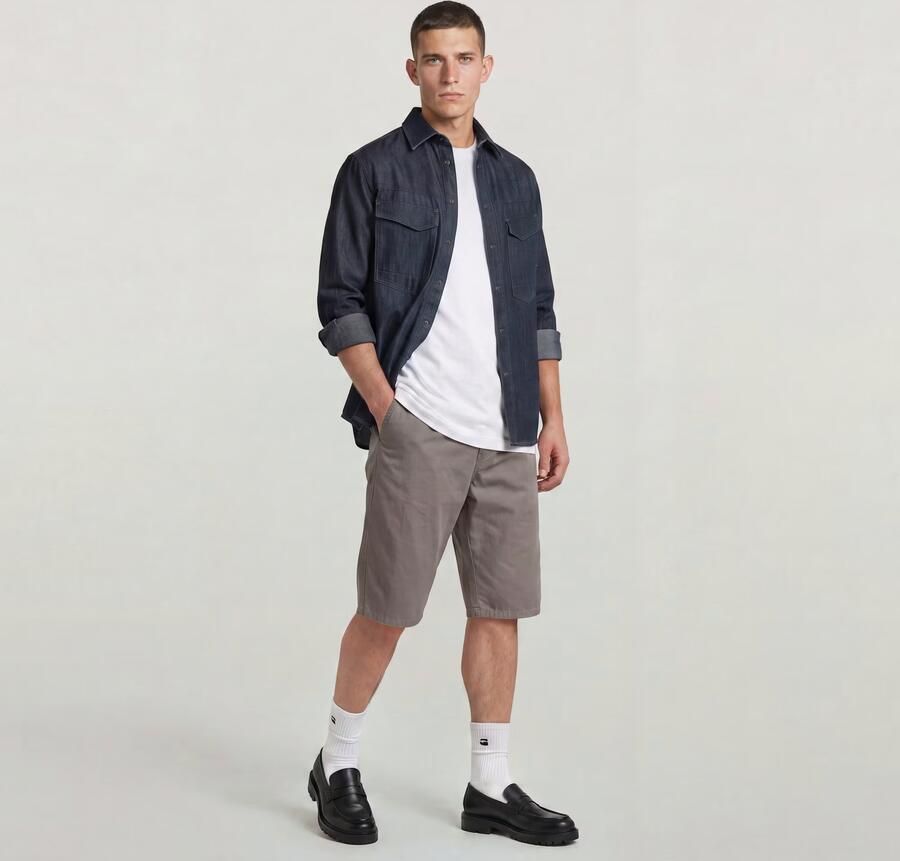 G-Star RAW Pleated Chino Short Meerkleurig Heren - Foto 5
