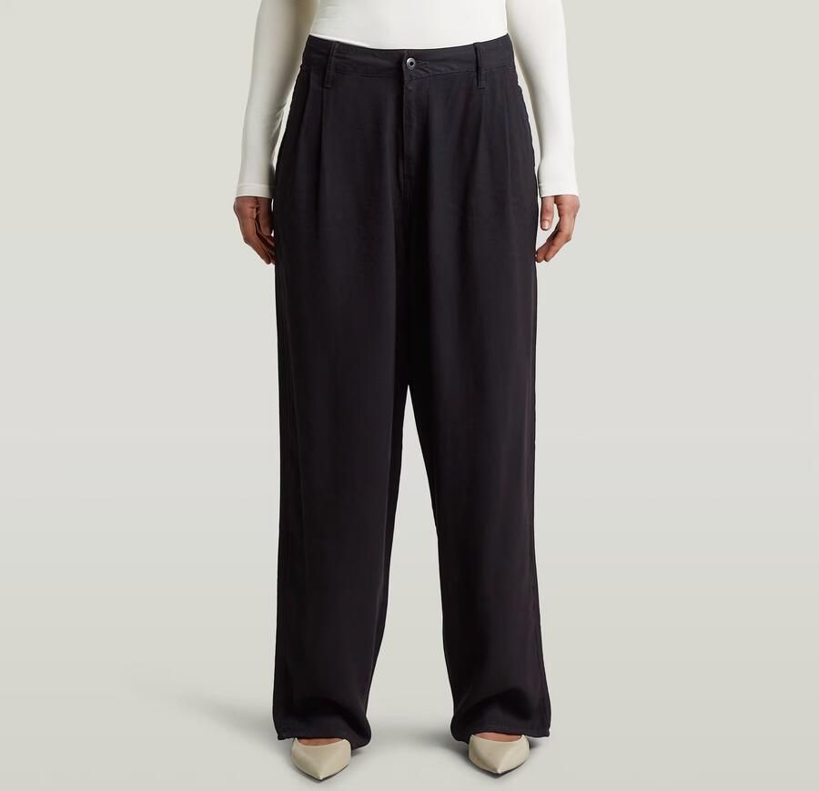 G-Star RAW Pleated Chino Zwart Dames