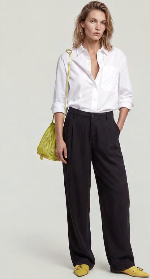 G-Star RAW Pleated Chino Zwart Dames - Foto 6