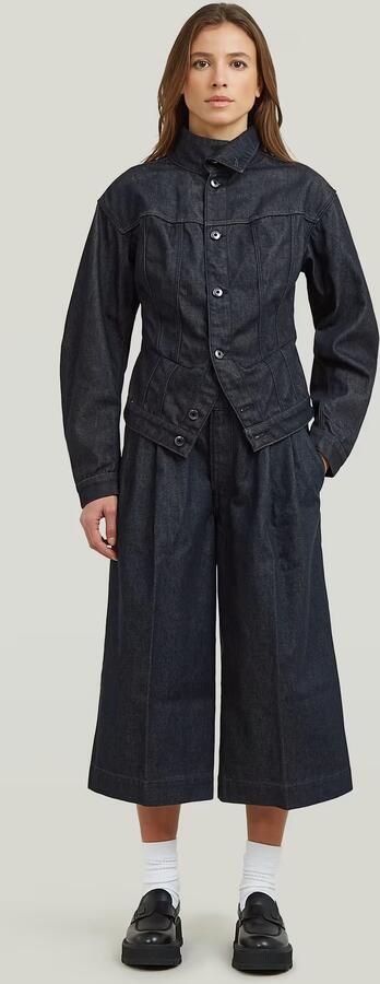 G-Star RAW Pleated Culotte Neo Raw Jeans Donkerblauw Dames - Foto 7