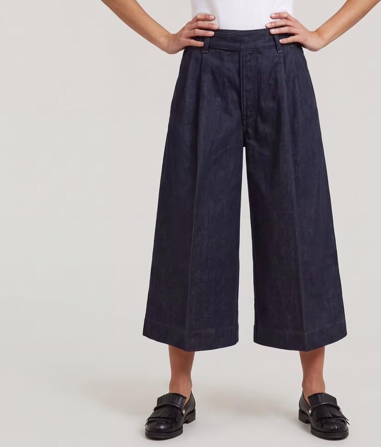G-Star RAW Pleated Culotte Neo Raw Jeans Donkerblauw Dames - Foto 4