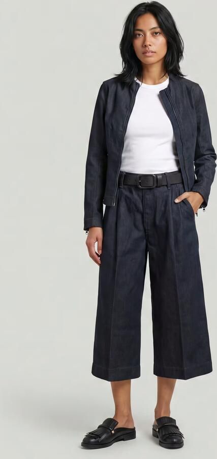 G-Star RAW Pleated Culotte Neo Raw Jeans Donkerblauw Dames - Foto 7