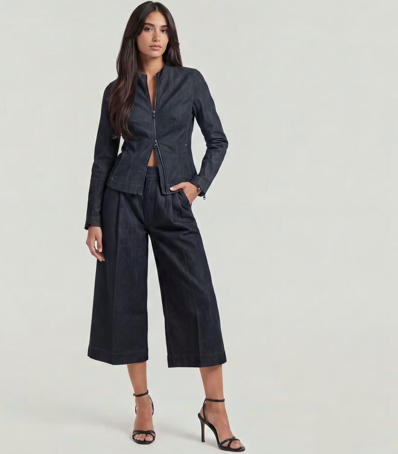 G-Star RAW Pleated Culotte Neo Raw Jeans Donkerblauw Dames - Foto 5