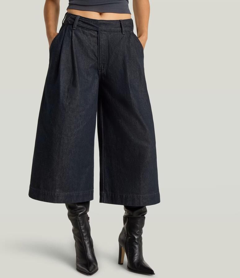 G-Star RAW Pleated Culotte Neo Raw Jeans Donkerblauw Dames - Foto 6