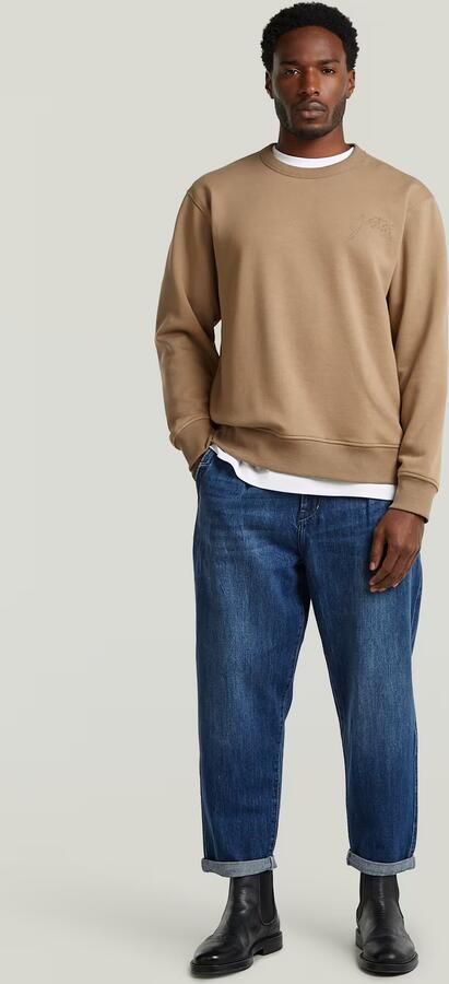 G-Star RAW Pleated Denim Relaxed Tapered Chino Donkerblauw Heren - Foto 6