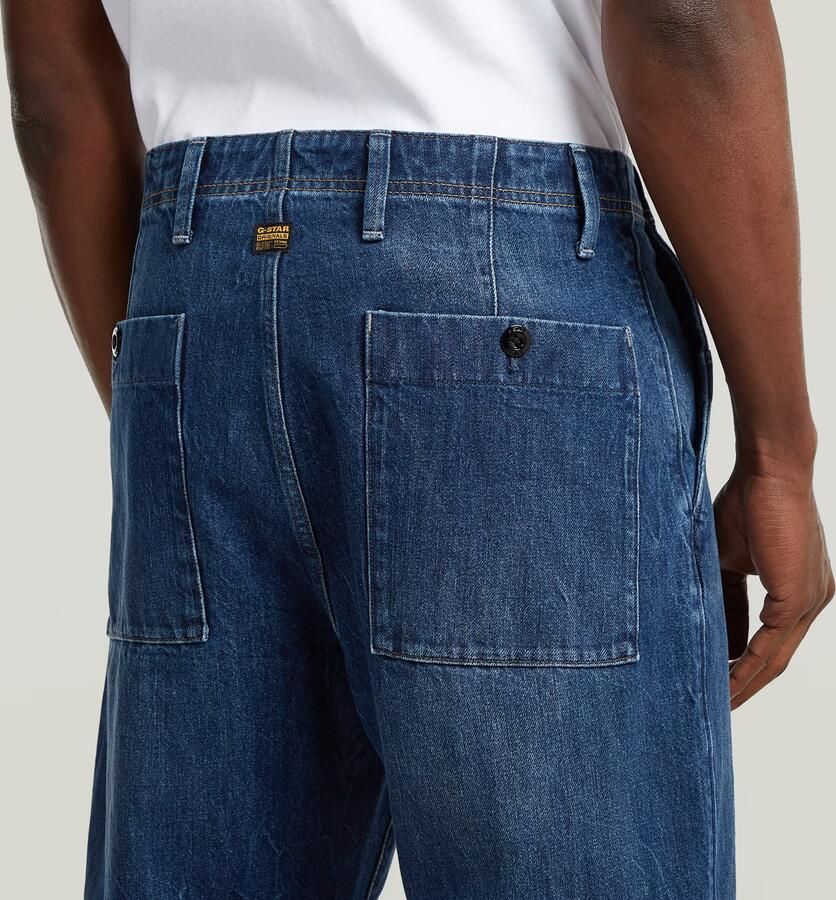 G-Star RAW Pleated Denim Relaxed Tapered Chino Donkerblauw Heren - Foto 3