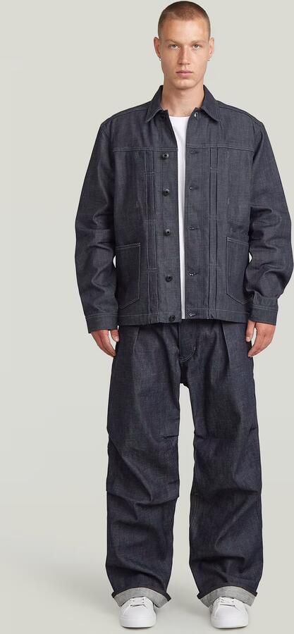 G-Star RAW Pleated Denim Selvedge Pant 2.0 Donkerblauw Heren - Foto 7