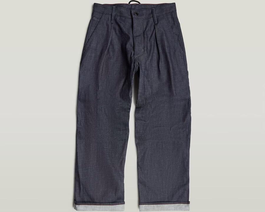 G-Star RAW Pleated Denim Selvedge Pant 2.0 Donkerblauw Heren - Foto 5