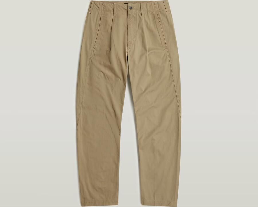 G-Star RAW Pleated Loose Tapered Chino Beige Heren - Foto 3