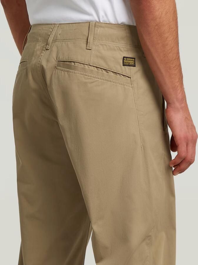 G-Star RAW Pleated Loose Tapered Chino Beige Heren - Foto 4