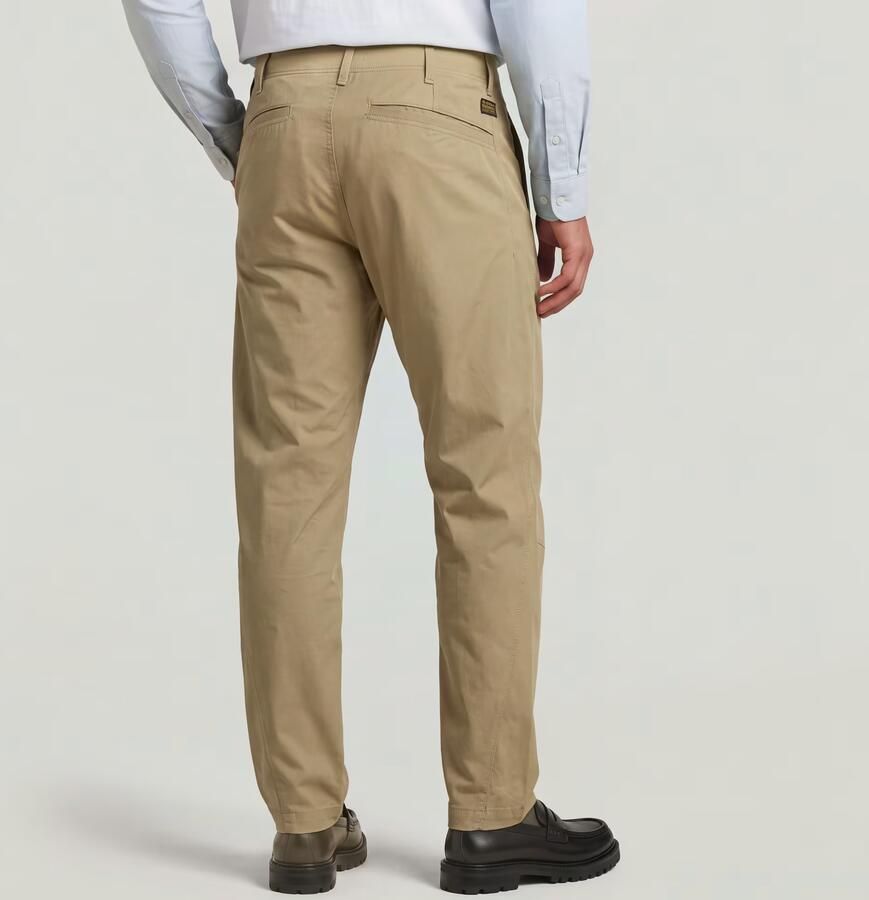 G-Star RAW Pleated Loose Tapered Chino Beige Heren - Foto 4