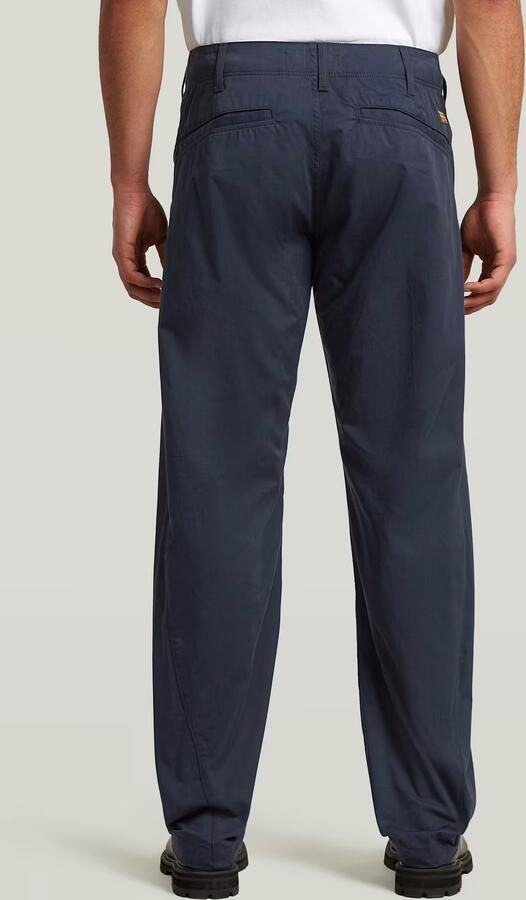 G-Star RAW Pleated Loose Tapered Chino Donkerblauw Heren - Foto 5