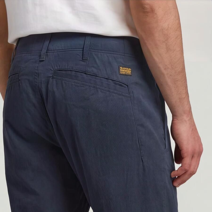 G-Star RAW Pleated Loose Tapered Chino Donkerblauw Heren - Foto 3