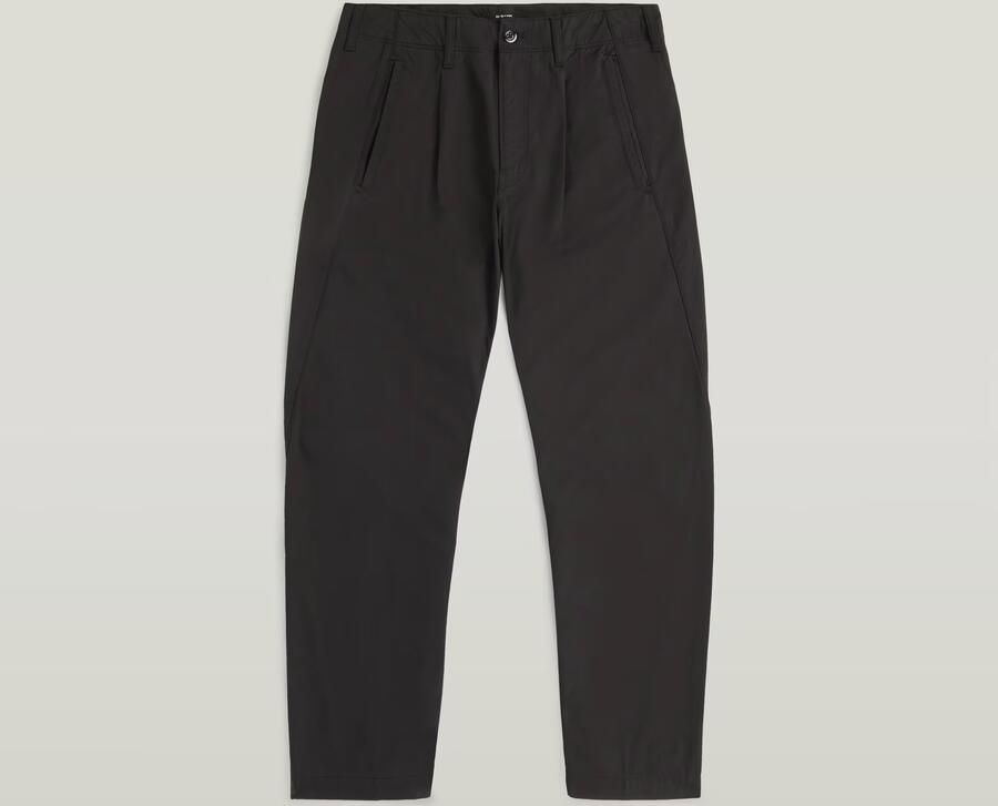 G-Star RAW Pleated Loose Tapered Chino Zwart Heren - Foto 3