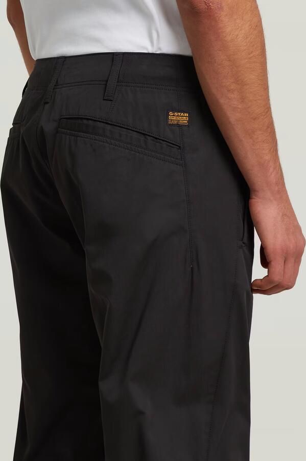 G-Star RAW Pleated Loose Tapered Chino Zwart Heren - Foto 5