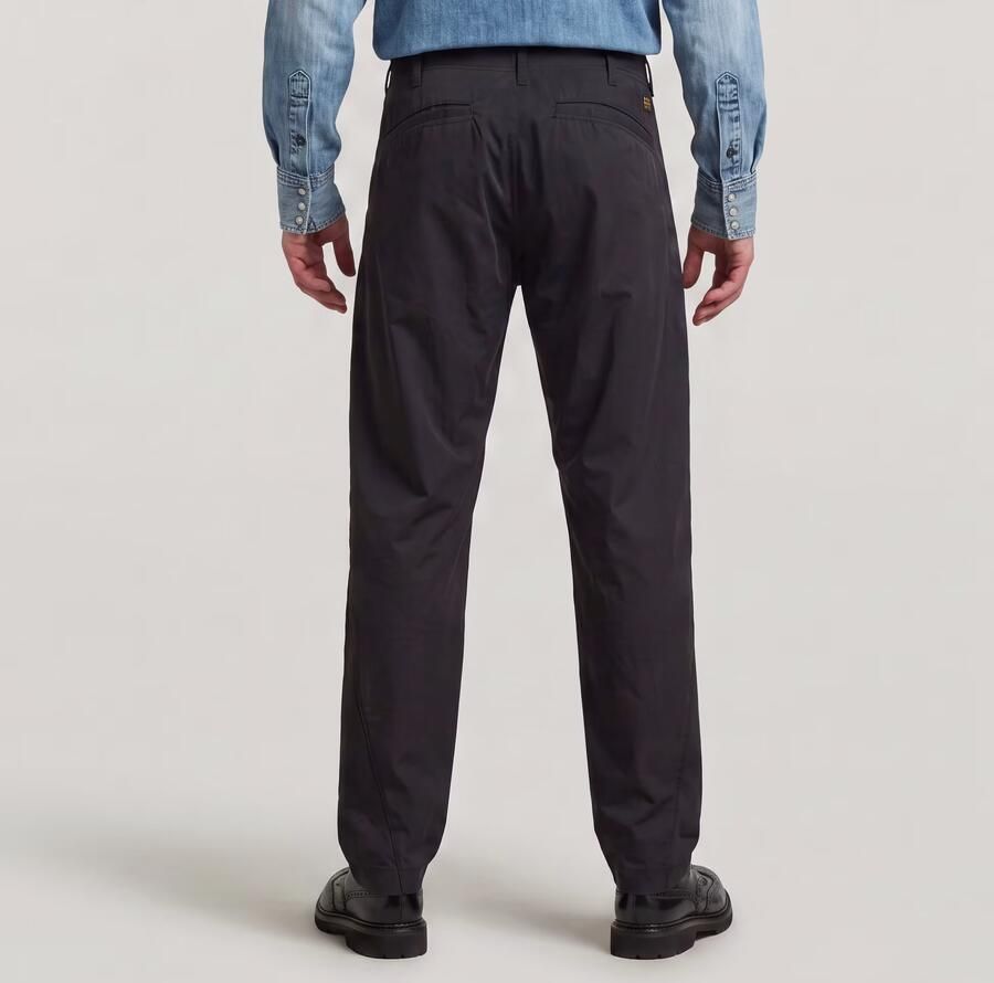 G-Star RAW Pleated Loose Tapered Chino Zwart Heren - Foto 3