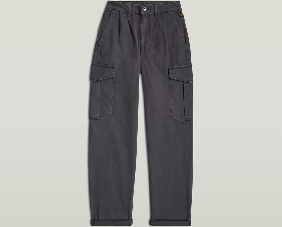 G-Star RAW Pleated Tapered Cargo Chino Grijs Dames - Foto 3