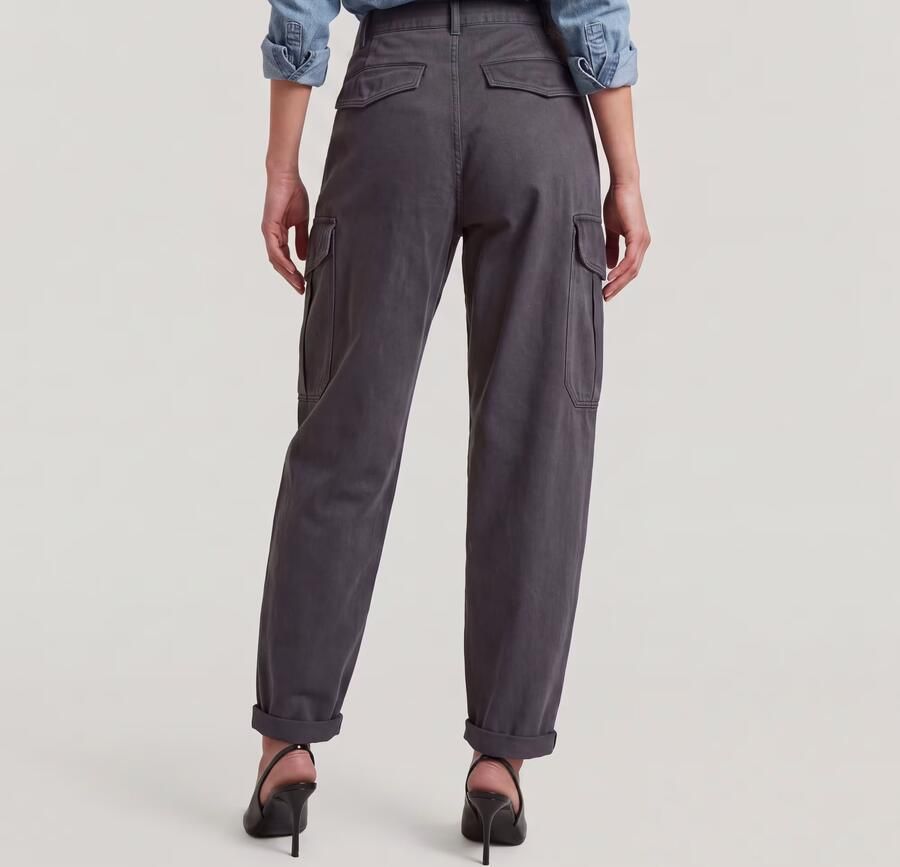G-Star RAW Pleated Tapered Cargo Chino Grijs Dames - Foto 5