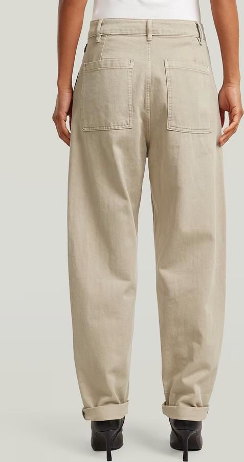 G-Star RAW Pleated Tapered Chino Beige Dames - Foto 5