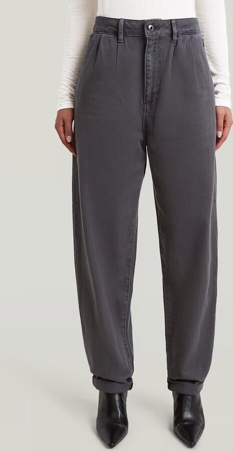 G-Star RAW Pleated Tapered Chino Grijs Dames
