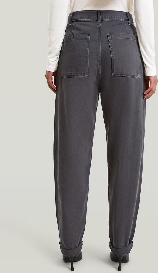 G-Star RAW Pleated Tapered Chino Grijs Dames - Foto 5