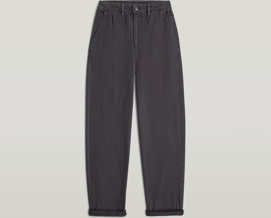 G-Star RAW Pleated Tapered Chino Grijs Dames - Foto 3