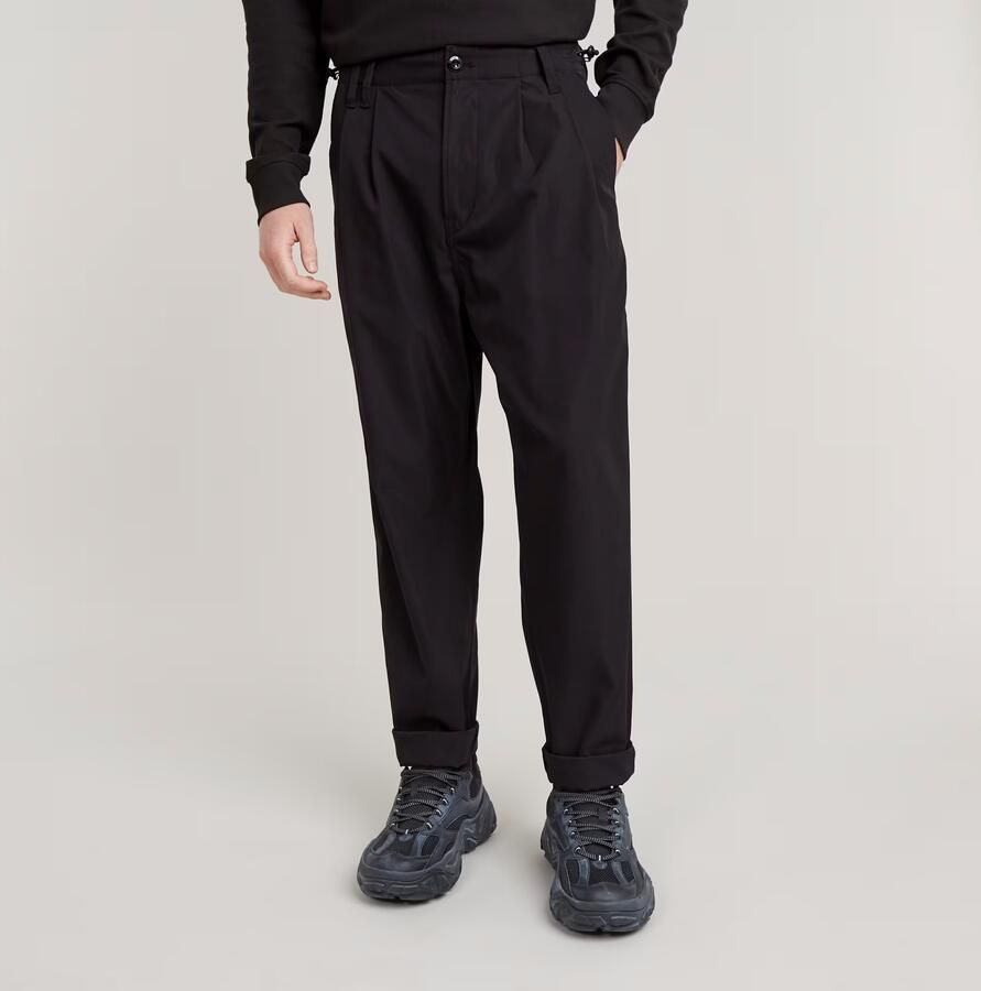 G-Star RAW Pleated Tech Chino Relaxed Zwart Heren - Foto 7