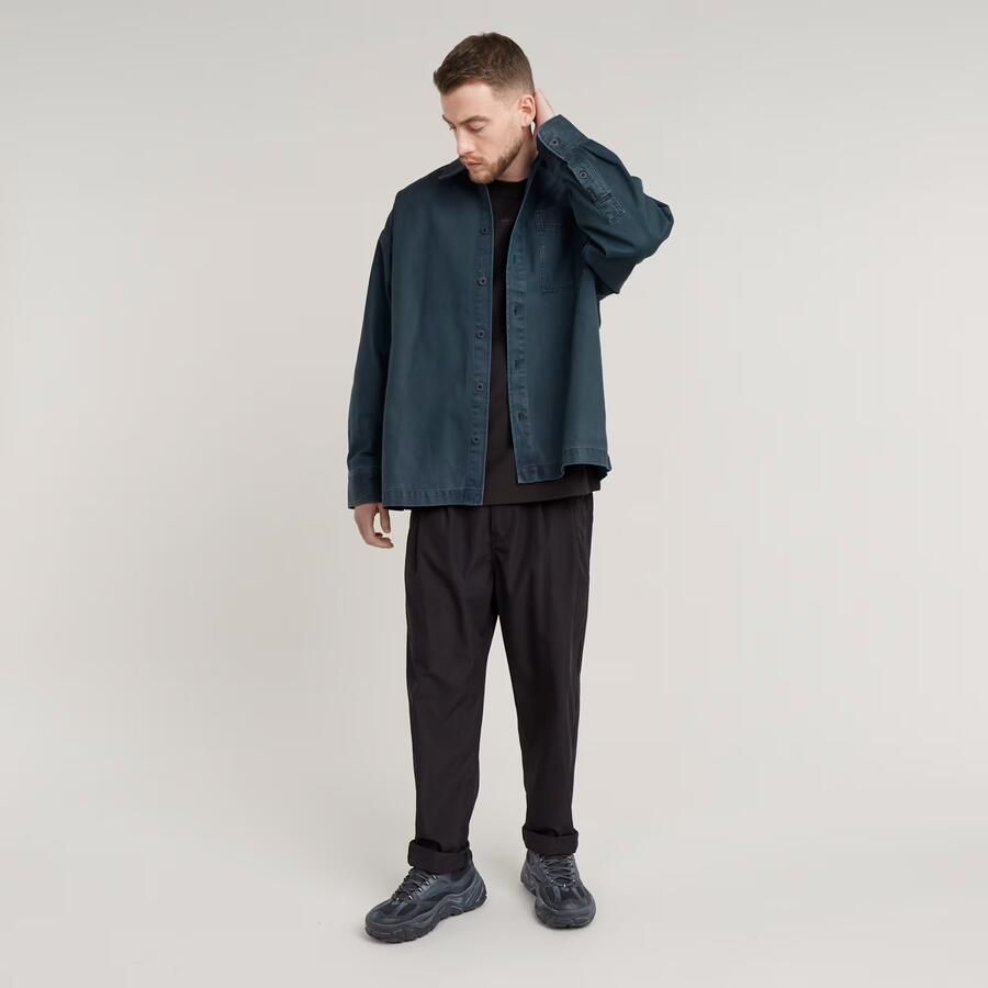 G-Star RAW Pleated Tech Chino Relaxed Zwart Heren