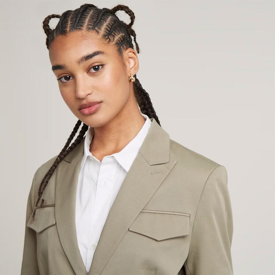 G-Star RAW Pocket Blazer Beige Dames - Foto 3