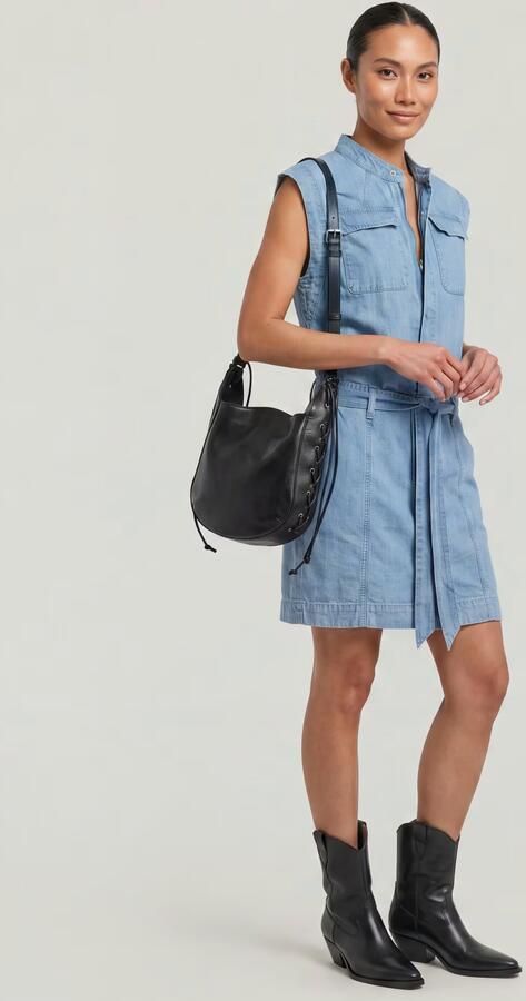G-Star RAW Pocket Jurk Lichtblauw Dames - Foto 5