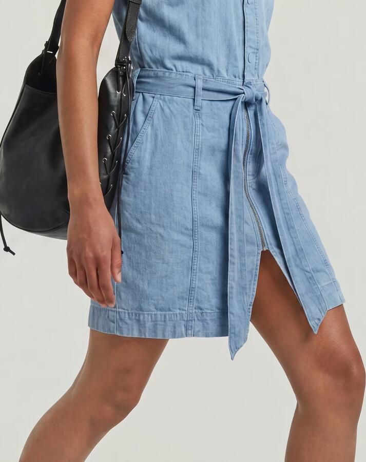 G-Star RAW Pocket Jurk Lichtblauw Dames - Foto 3