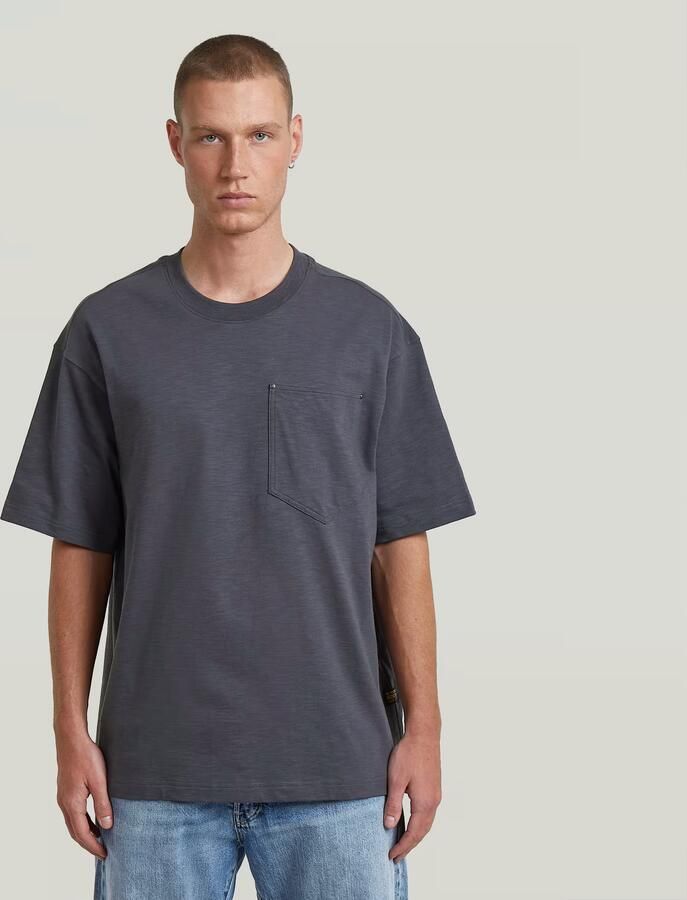 G-Star RAW Pocket Loose T-Shirt Grijs Heren