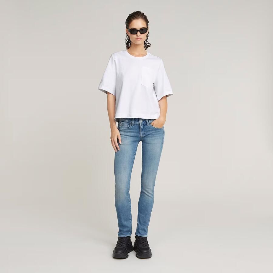 G-Star RAW Pocket Top Wit Dames - Foto 2