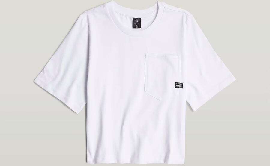 G-Star RAW Pocket Top Wit Dames - Foto 6