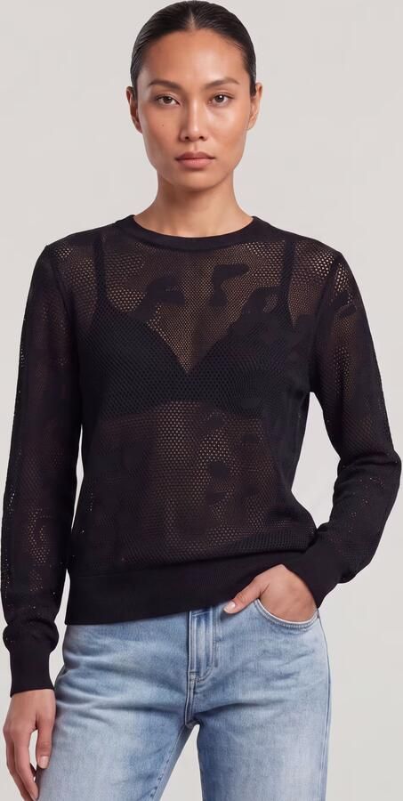 G-Star RAW Pointelle Gebreide Pullover Zwart Dames - Foto 9