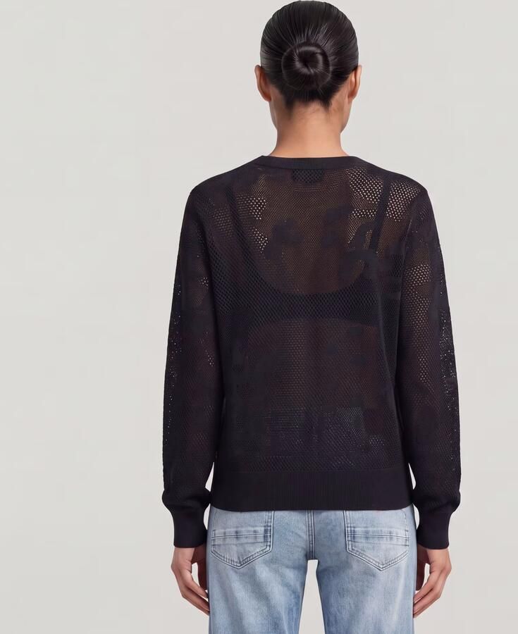 G-Star RAW Pointelle Gebreide Pullover Zwart Dames - Foto 6