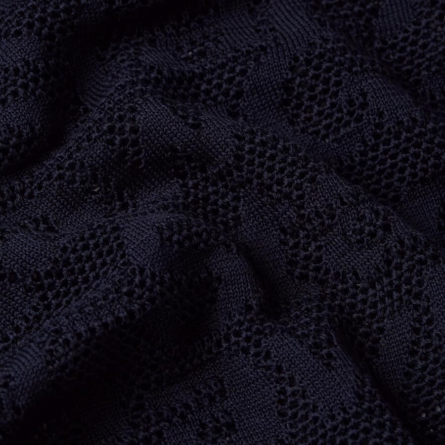 G-Star RAW Pointelle Lichtgewicht Gebreide Trui Donkerblauw Dames - Foto 4