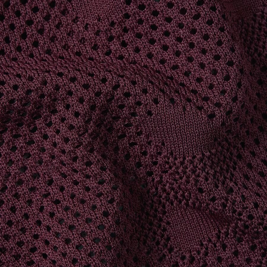 G-Star RAW Pointelle Slim Gebreide Polo Rood Dames