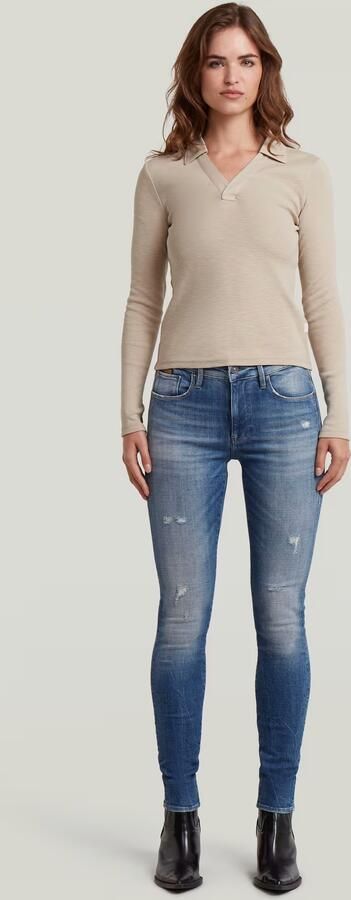 G-Star Raw Gebreide pullover met resortkraag - Foto 9